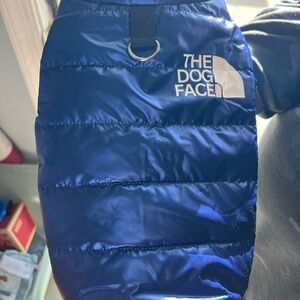 The Dog Face Blue Quilted Dog jacket